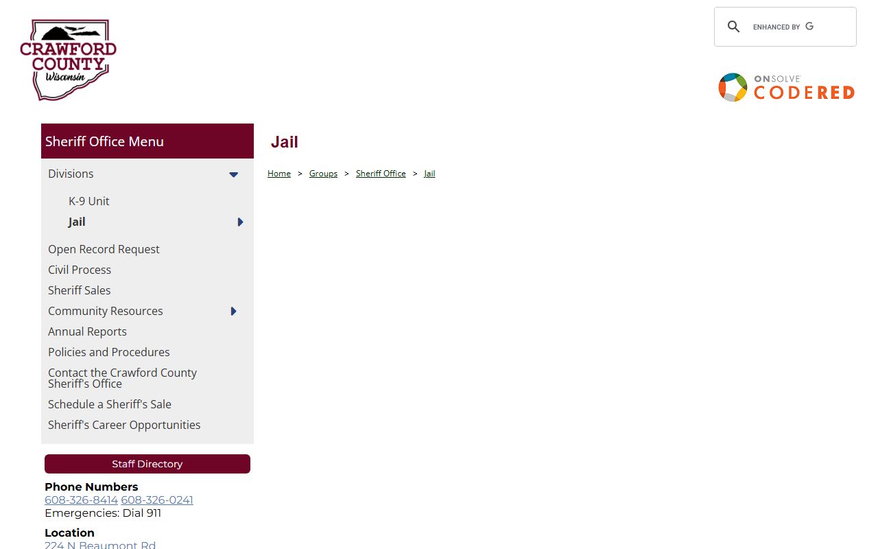 Crawford County Busted Mugshots jail records