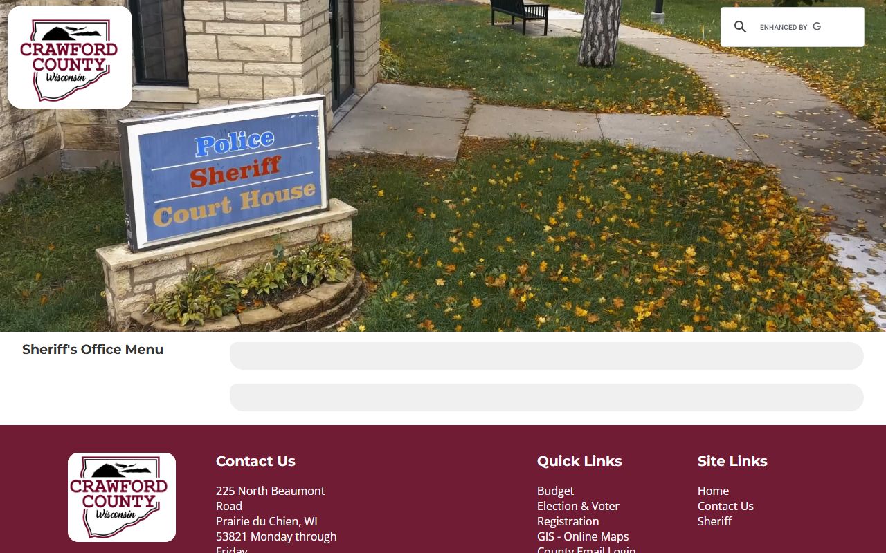 Crawford County Busted Mugshots sheriff office