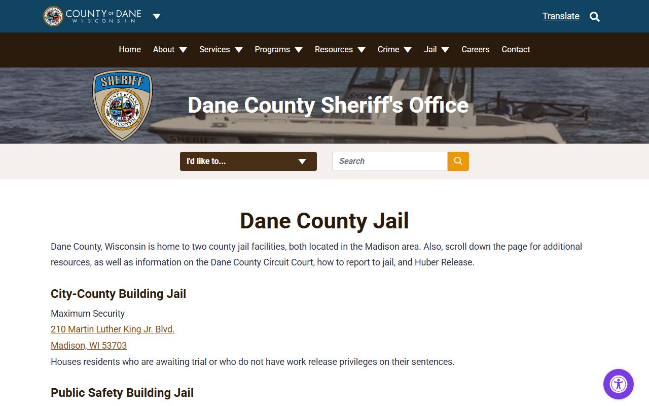 Dane County Busted Mugshots jail facility