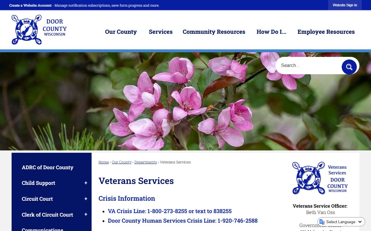 Door County Busted Mugshots clerk of court image