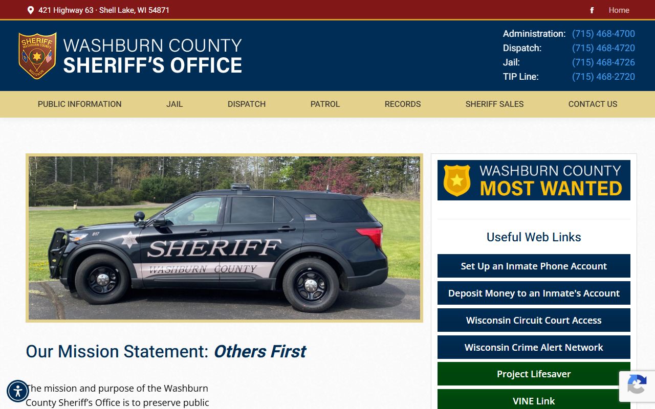 Washburn County Busted Mugshots Washburn County sheriff office